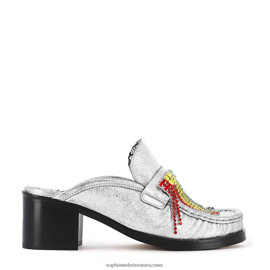 kultowe mule z kryształowymi frędzlami Sophia Webster P606NZ166 obuwie