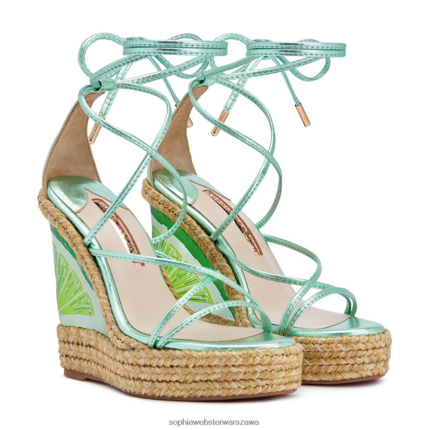 espadryle mimi w kolorze limonki Sophia Webster P606NZ108 obuwie