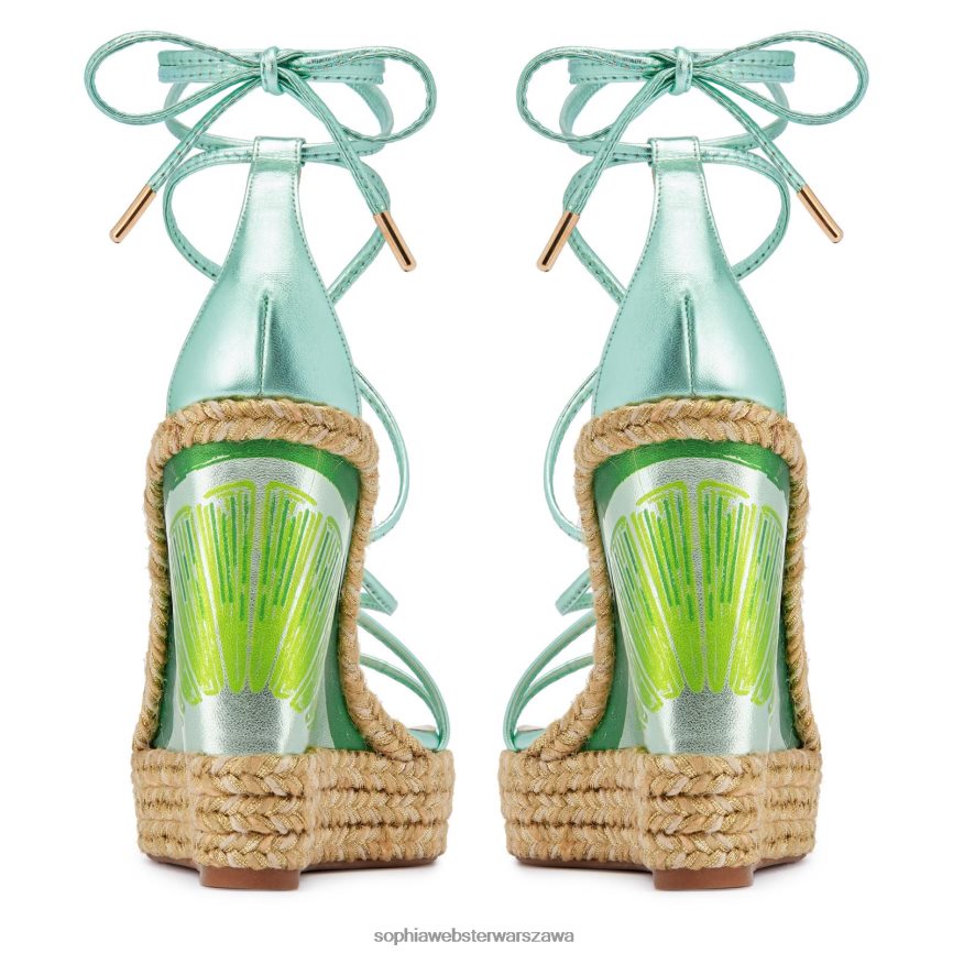 espadryle mimi w kolorze limonki Sophia Webster P606NZ108 obuwie