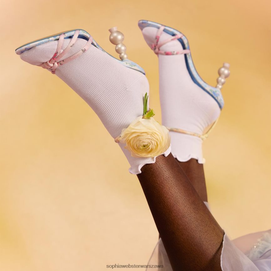 swxlsf perłowe sandały na średnim obcasie Sophia Webster P606NZ6 obuwie