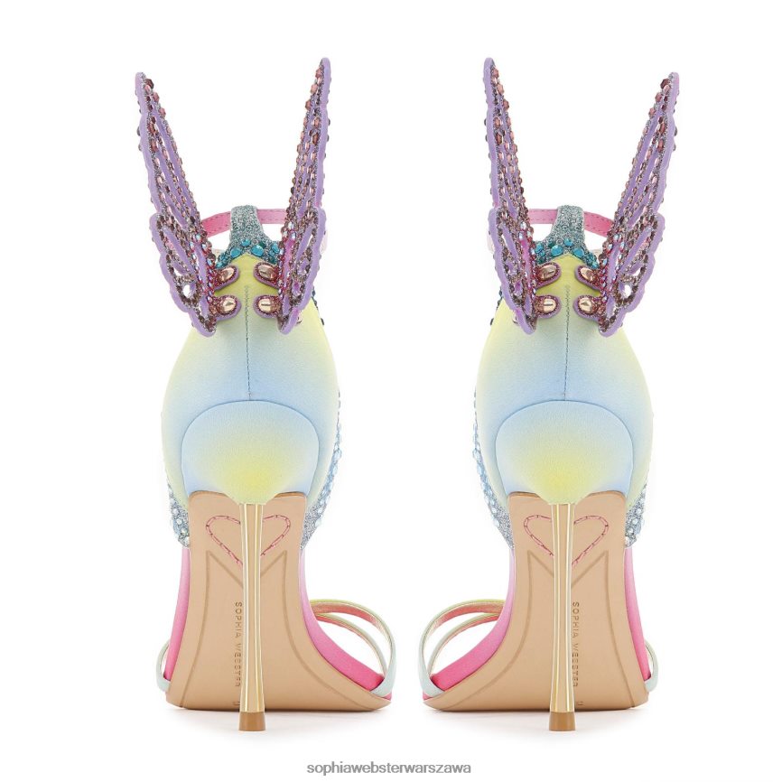 niebiańskie kryształowe sandały Sophia Webster P606NZ35 obuwie